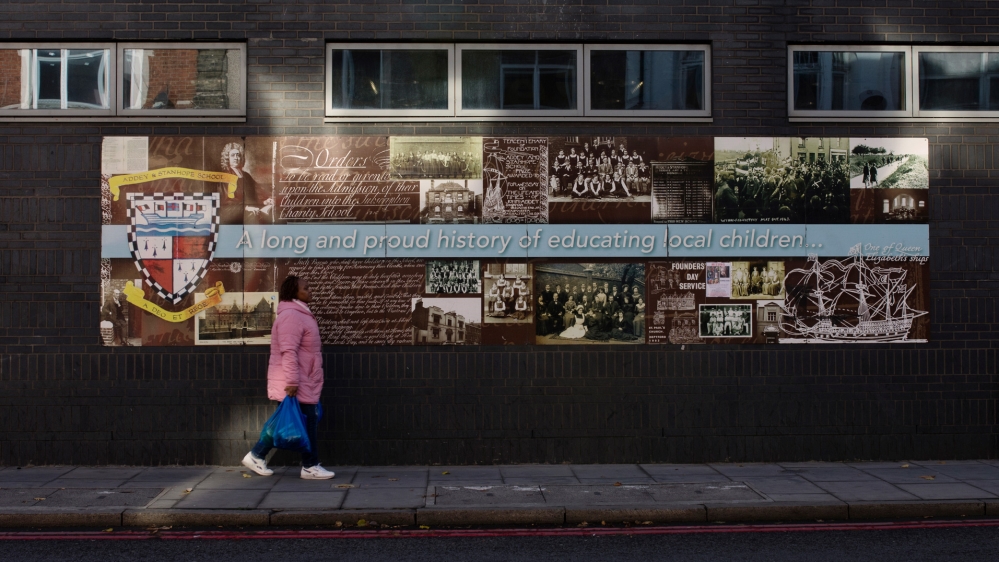 New Cross Road, the site of clashes between anti-fascist protesters and supporters of the far-right National Front in 1977 [James Rippingale/Al Jazeera]