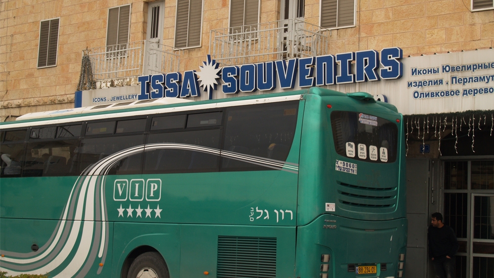 There are a select few Palestinian businesses that benefit from Israeli tourism [Megan Giovannetti/Al Jazeera]