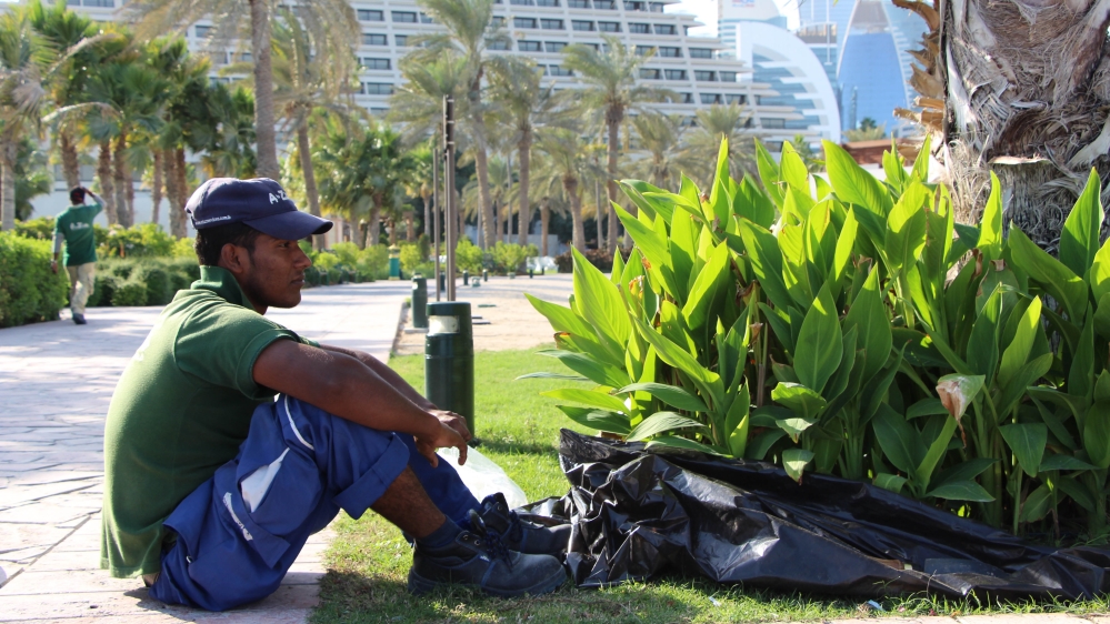 The expatriate workforce comprises almost 90 percent of the Qatari population [Ayilah Chaudhary /Al Jazeera]