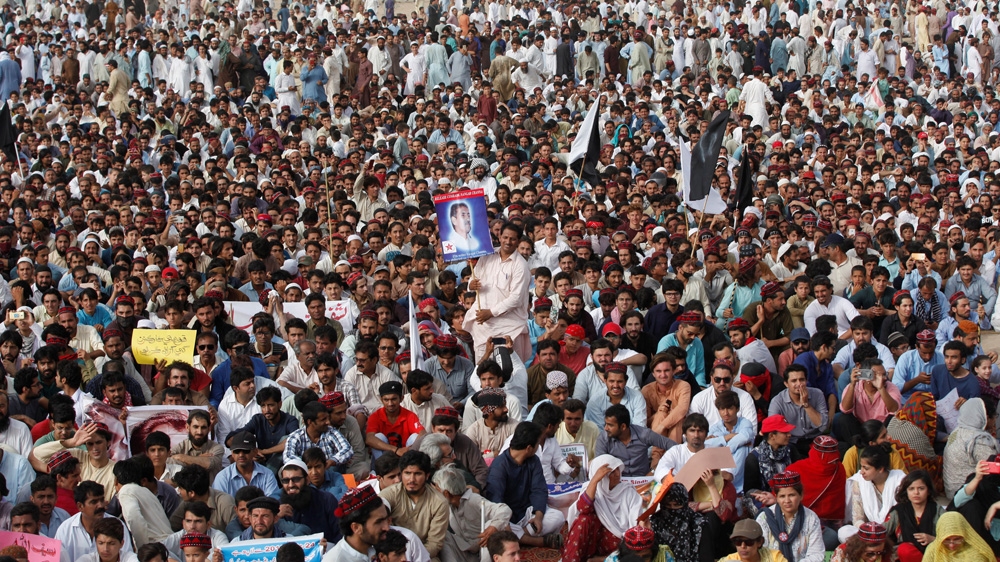 PTM supporters are calling for justice for hundreds of people allegedly disappeared by the Pakistani police and military