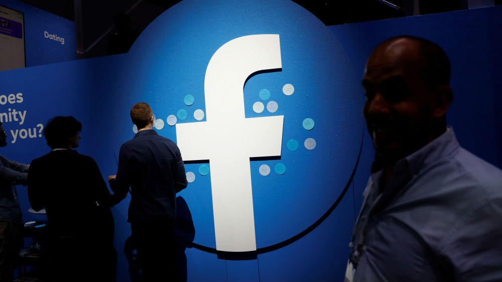 FB Facebook logo reuters