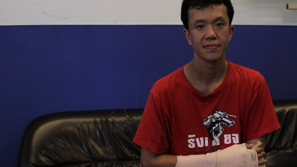 Ekachai Hongkangwan jas neem attacked seven times, most recently in May when his right hand was broken