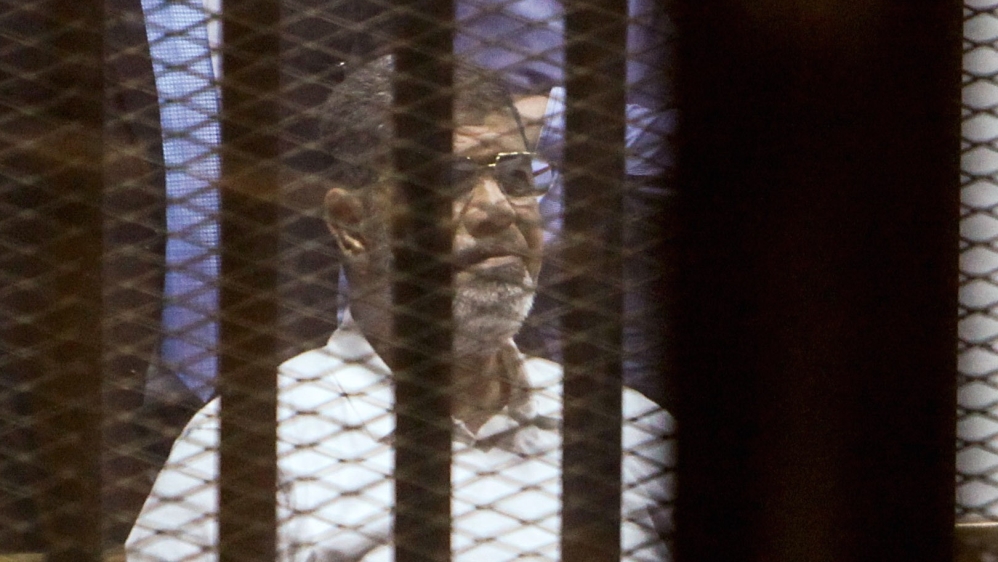 In 2015 an Egyptian court sentenced Morsi to 20 years in prison over the killing of protesters during a 2012 demonstration outside the presidential palace in Cairo