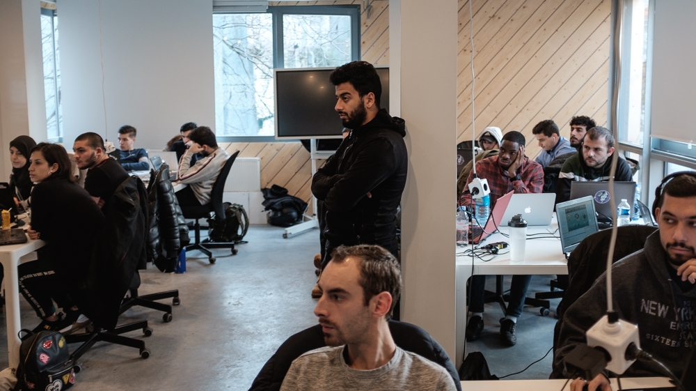 Ismail Mahaj dropped out of school when he was 15 and was 17 when he first attended MolenGeek. Now, as with other longtime participants, he helps supervise classes for others