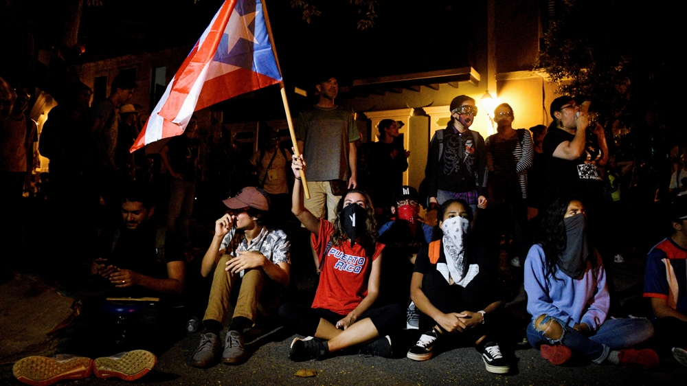 Demonstrators once again took to the streets following Pierluisi’s first press conference