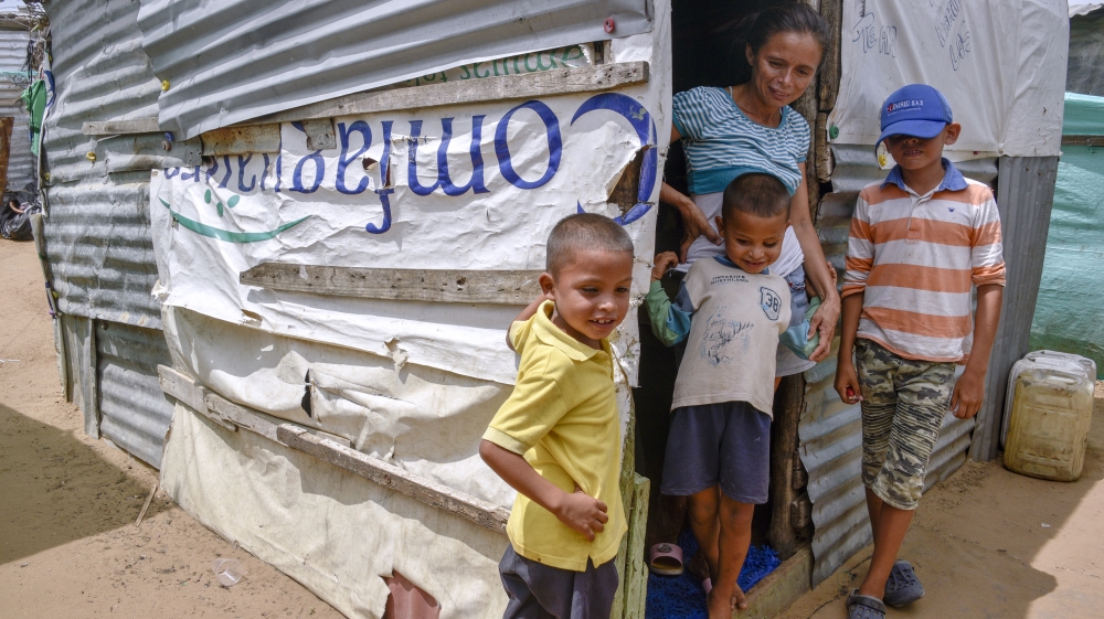 Venezuelan Immigrants Living in Colombian Border Settlement