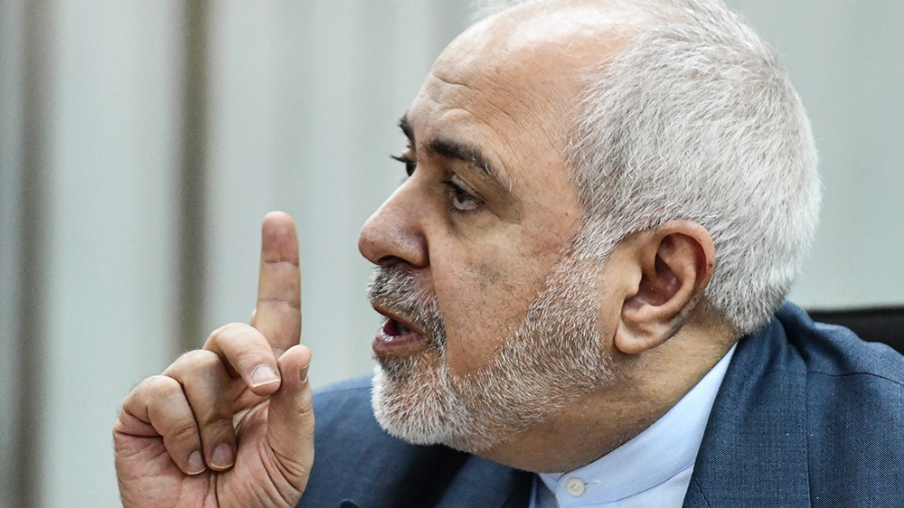 Iran''s Foreign Minister Mohammad Javad Zarif speaks at the Islamic World Forum in Kuala Lumpur on August 29, 2019. (Photo by Mohd RASFAN / AFP)