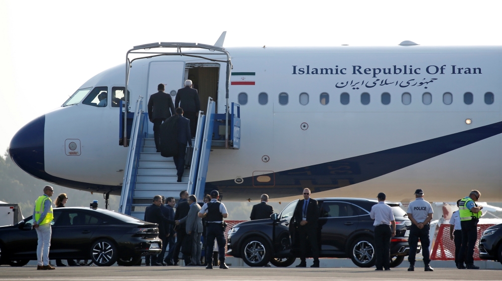 Zarif’s plane departed moments after the whirlwind meeting ended