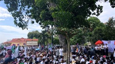 Public demonstration in Cambodia on May Day 2019