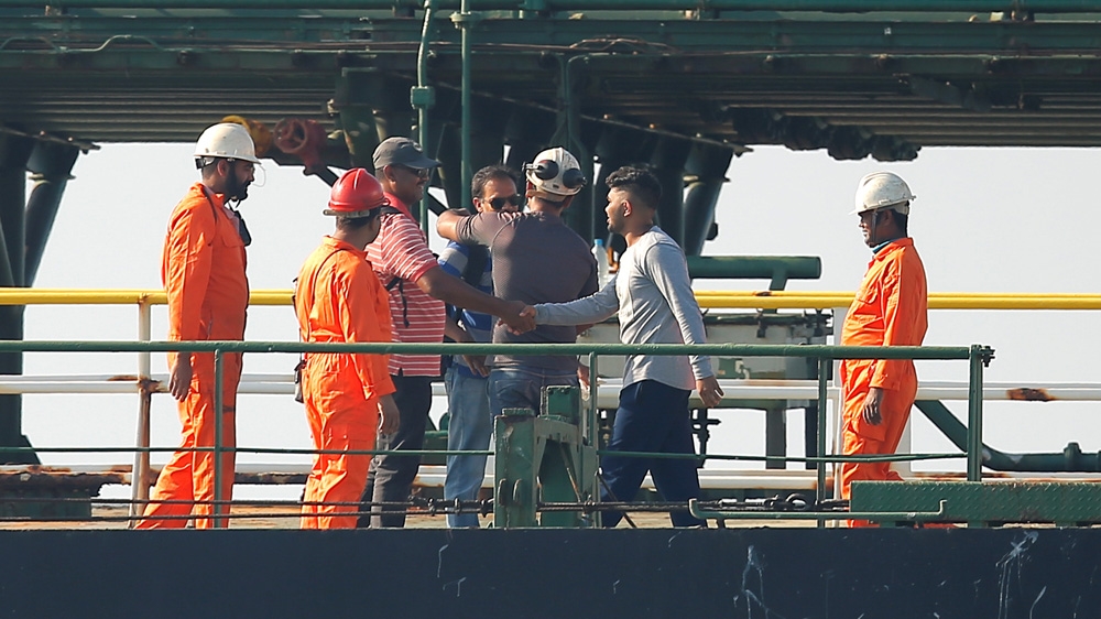 The captain of Grace 1 and three officers had been released from detention in preparation for the vessel’s release