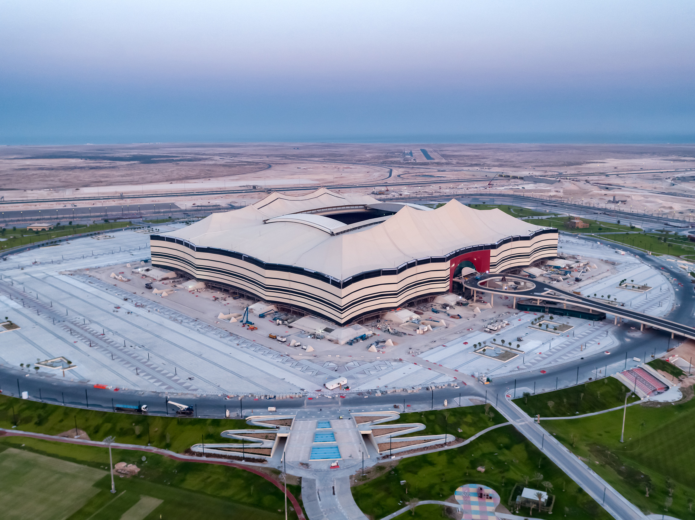 The stadium is modelled after tents used in Qatar's deserts [Supreme Committee for Delivery & Legacy]