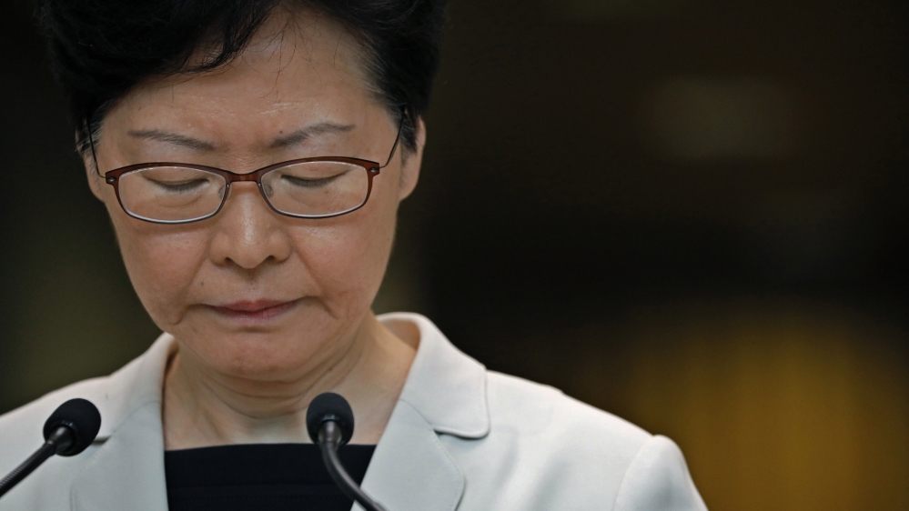 Hong Kong Chief Executive Carrie Lam
