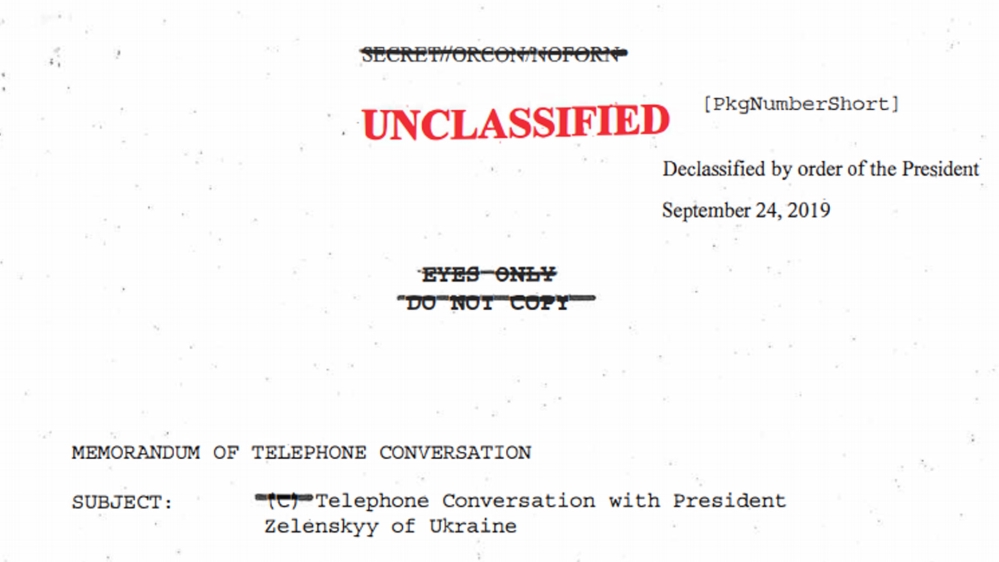 Trump unclassified image