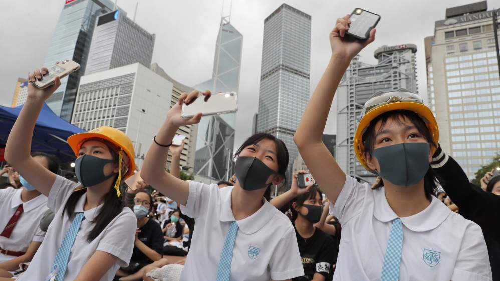The protests in Hong Kong have expanded to include demands for democracy