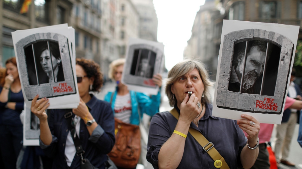 Spain protests - catalan leaders verdict