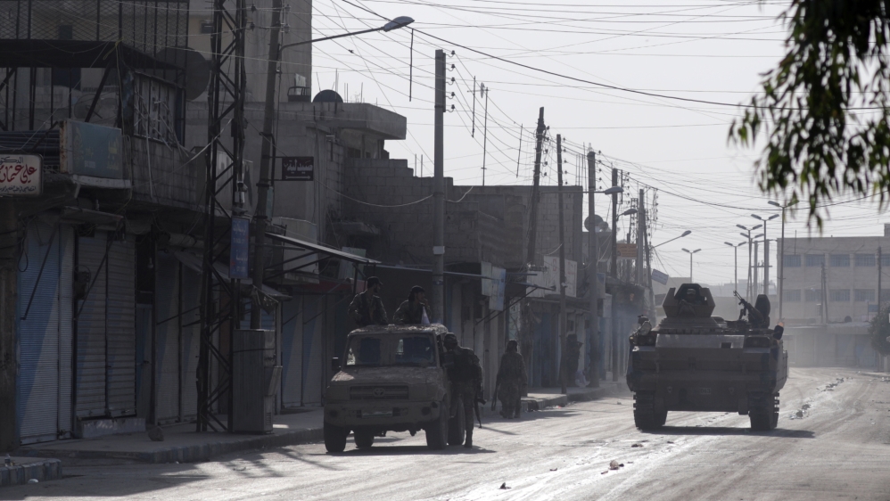 Turkish media reported that Syrian opposition forces took control of the border town of Tel Abyad on Sunday