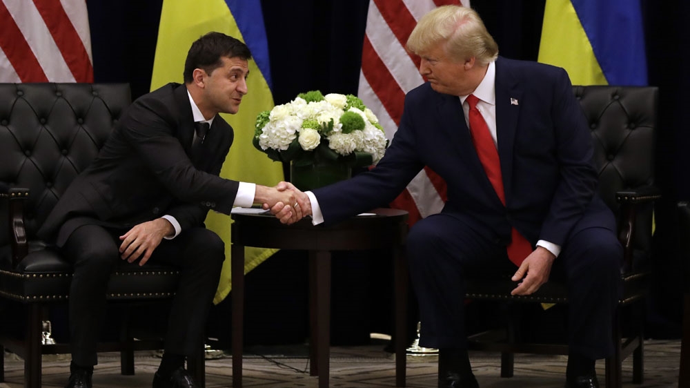 Trump meets with Ukrainian President Zelenskyy at the InterContinental Barclay New York hotel during the United Nations General Assembly