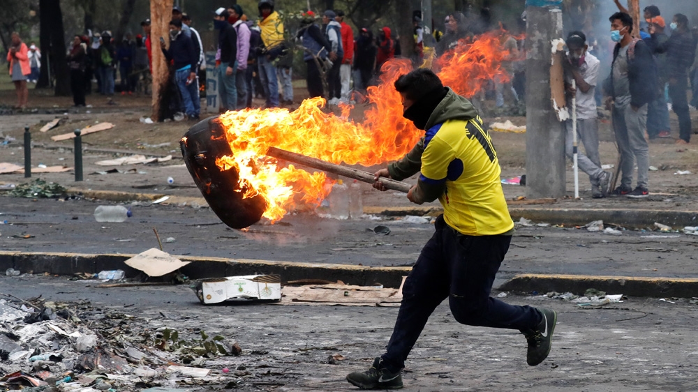 The removal of fuel subsidies sparked days of violent protests in Ecuador’s capital, Quito