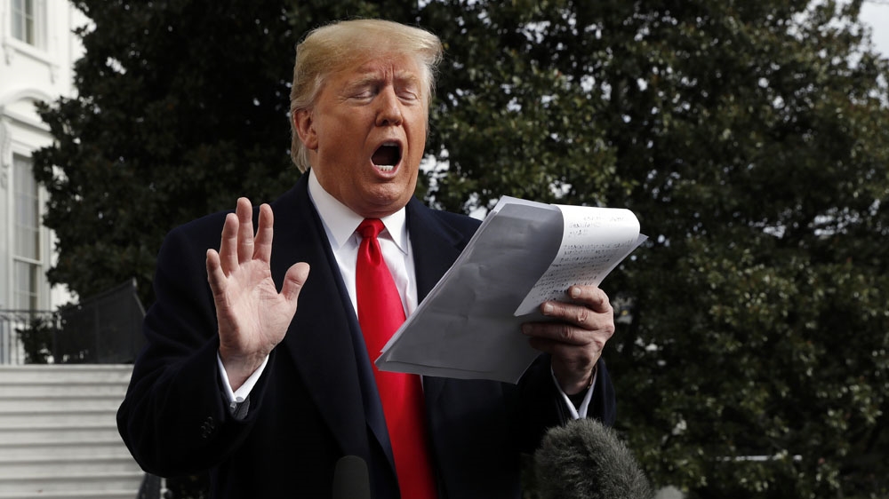 President Donald Trump claimed the testimony of Ambassador to the EU Gordon Sondland exonerates him.