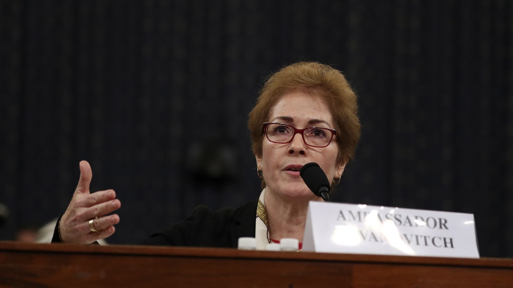 Former US Ambassador to Ukraine Marie Yovanovitch rejected Trump claims that Ukraine interfered in the 2016 US elections