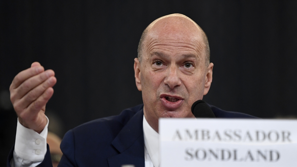 US Ambassador to the European Union Gordon Sondland