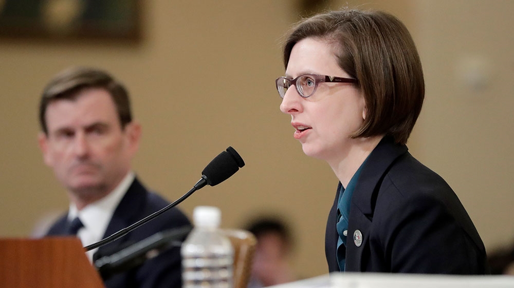 Deputy Assistant Secretary of Defense Laura Cooper testifies before the House Intelligence Committee