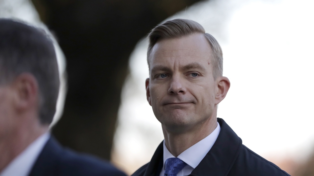 David Holmes, a US diplomat in Ukraine, testified before the House Intelligence Committee during a public impeachment inquiry into President Donald Trump.