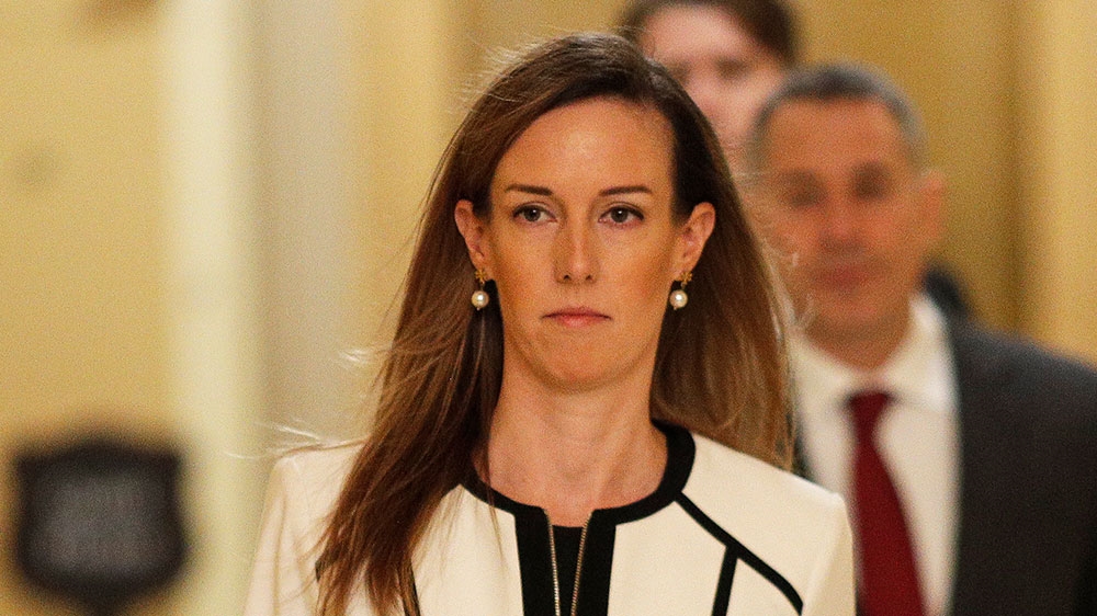 Williams, special adviser for Europe and Russia in the Office of US Vice President Mike Pence, arrives on Capitol Hill