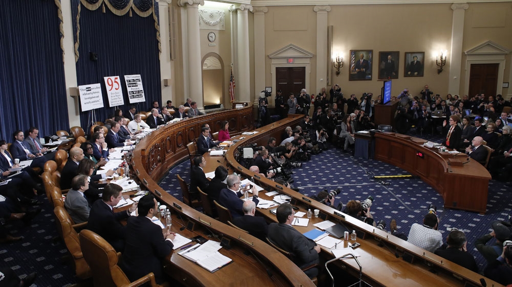 Former Ambassador to Ukraine Marie Yovanovitch testified before the House Intelligence Committee on Capitol Hill during the second public impeachment hearing into President Donald Trump