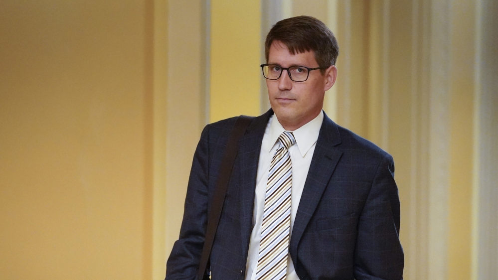 Anderson returns to the Capitol to review transcripts of his previous interview