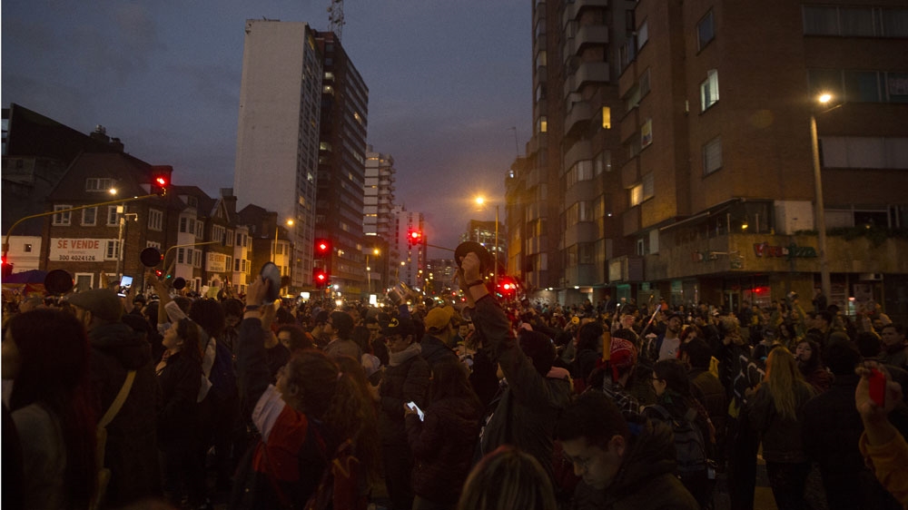 Colombia’s protests continued for their third day on Saturday