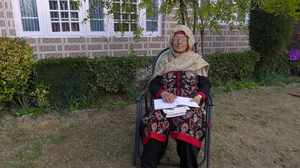 Jabeen has been writing poems for the last 40 years in Kashmiri, Urdu and Persian languages [Al Jazeera]