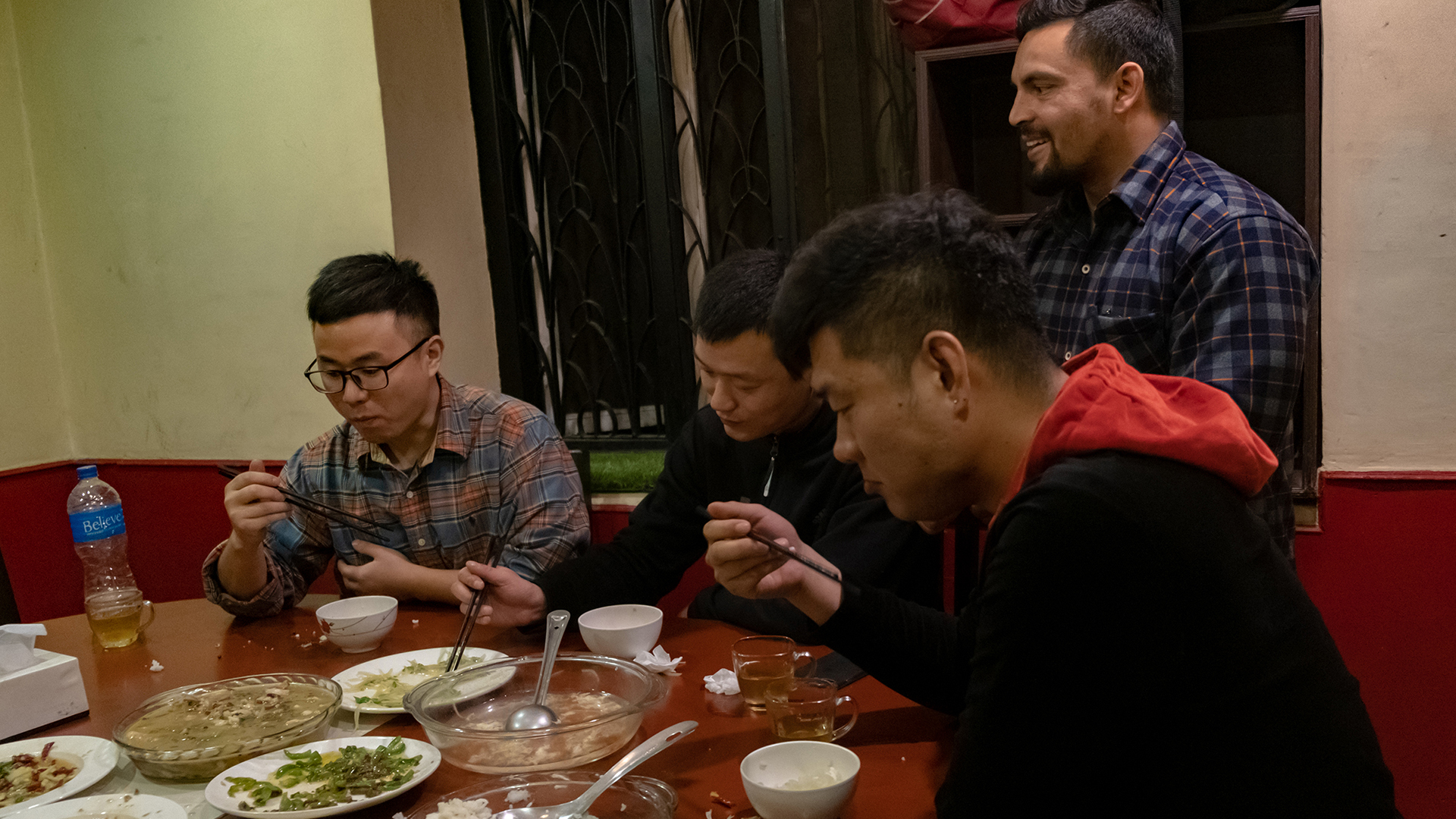 San-Dai says customers are still surprised when he speaks to them in Mandarin