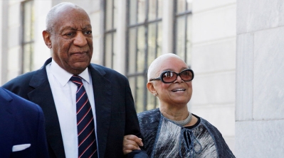 Bill Cosby arriving with his wife Camille for his sexual assault trial at the Montgomery County Court in Norristown, Pennsylvania, US