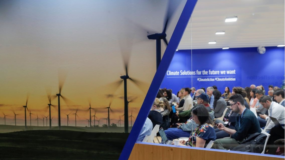 Participants attend a session during the U.N. climate change conference (COP25) in Madrid