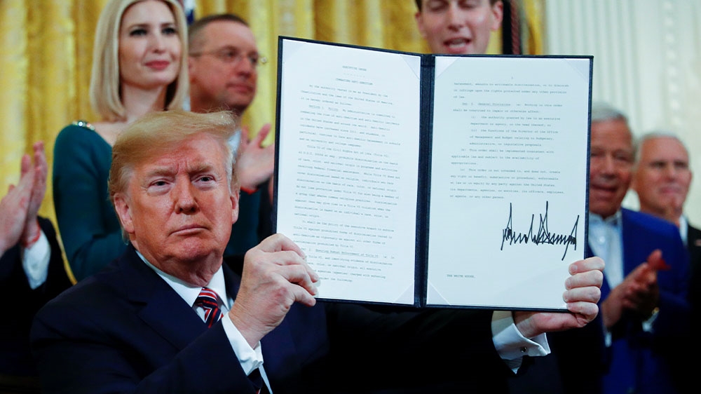 Trump signing