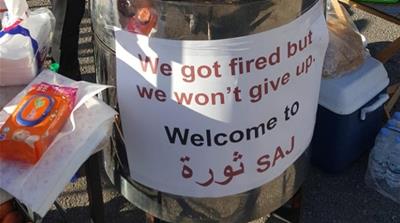 Saj Thawra sign