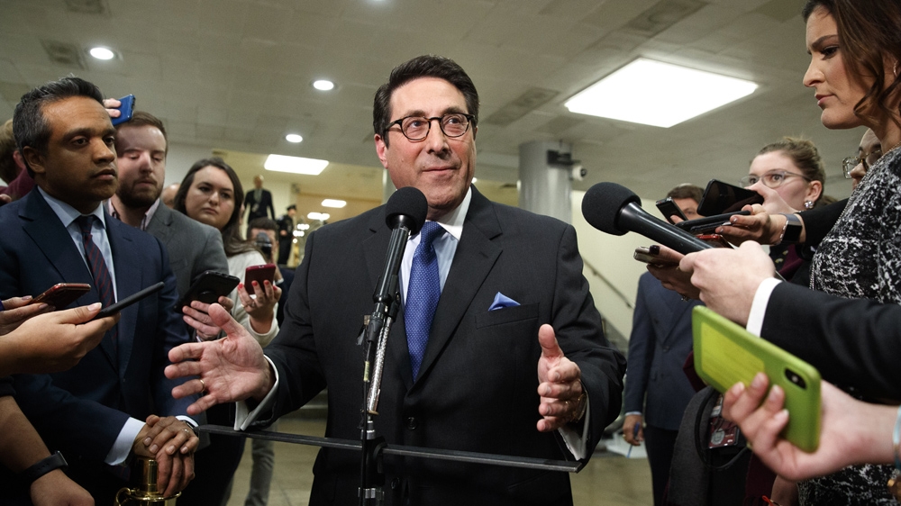 Trump’s personal lawyer Jay Sekulow speaks to the media during a break in the impeachment trial of President Donald Trump, [Jacquelyn Martin/AP Photo] Trump’s personal lawyer Jay Sekulow speaks to the media during a break in the impeachment trial of President Donald Trump,