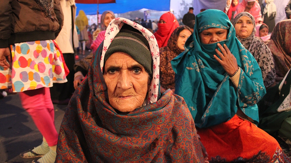 Bilquis, 82, has never taken part in any protest before