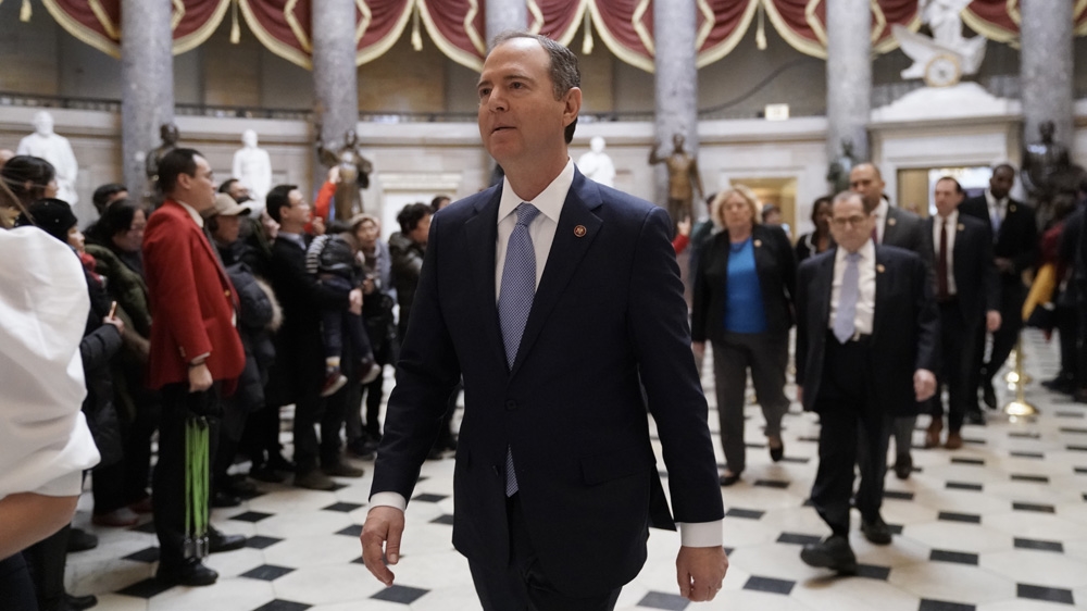 House impeachment managers are arguing the case against Trump