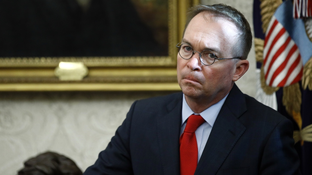 Acting chief of staff Mick Mulvaney