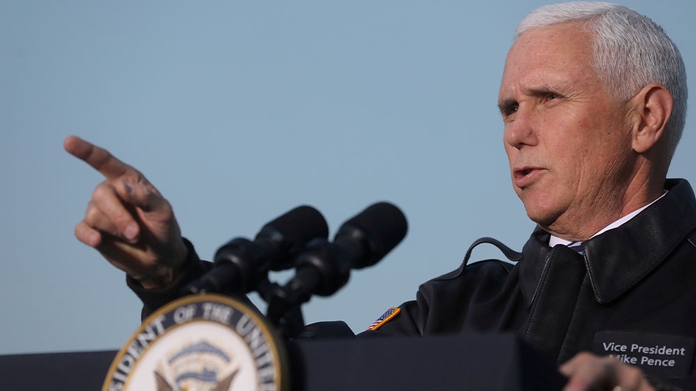 Pence called on Americans to embrace social distancing to minimise the spread of the virus