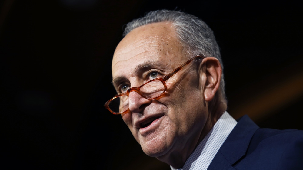 Democratic leader Senator Chuck Schumer