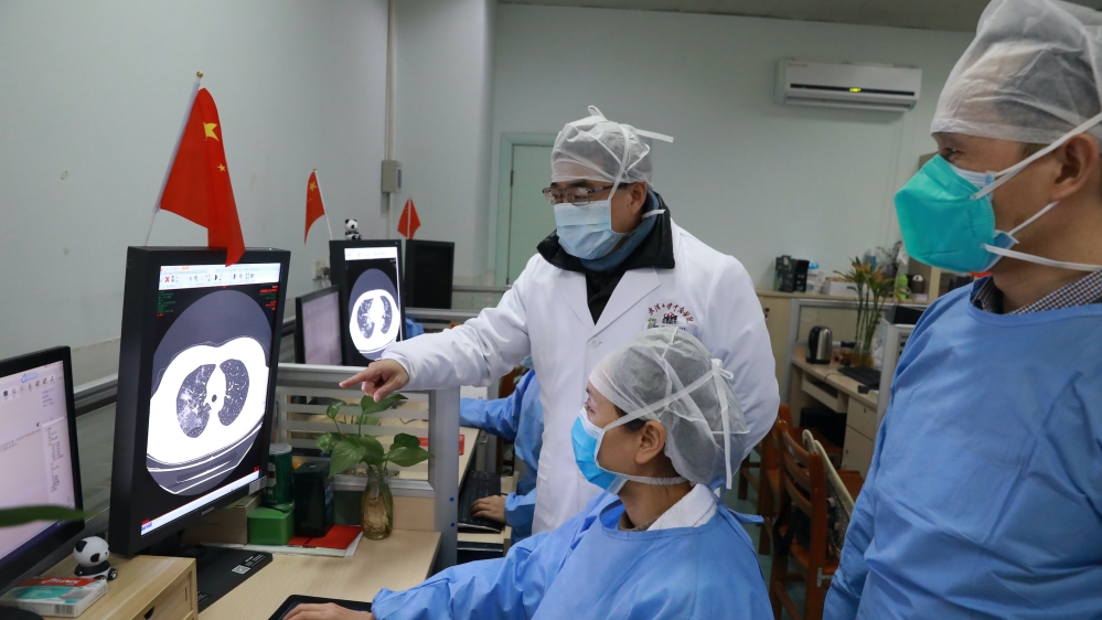 China coronavirus Wuhan hospital CT scan