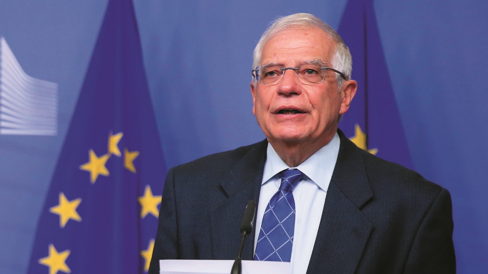 Ursula Von der Leyen - Josep Borrell Fontelles press conference in Brussels