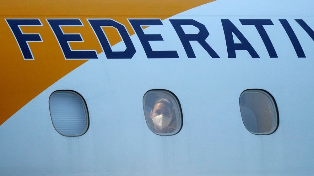 The operation evacuated 34 Brazilian citizens, none of whom were showing symptoms when the journey began