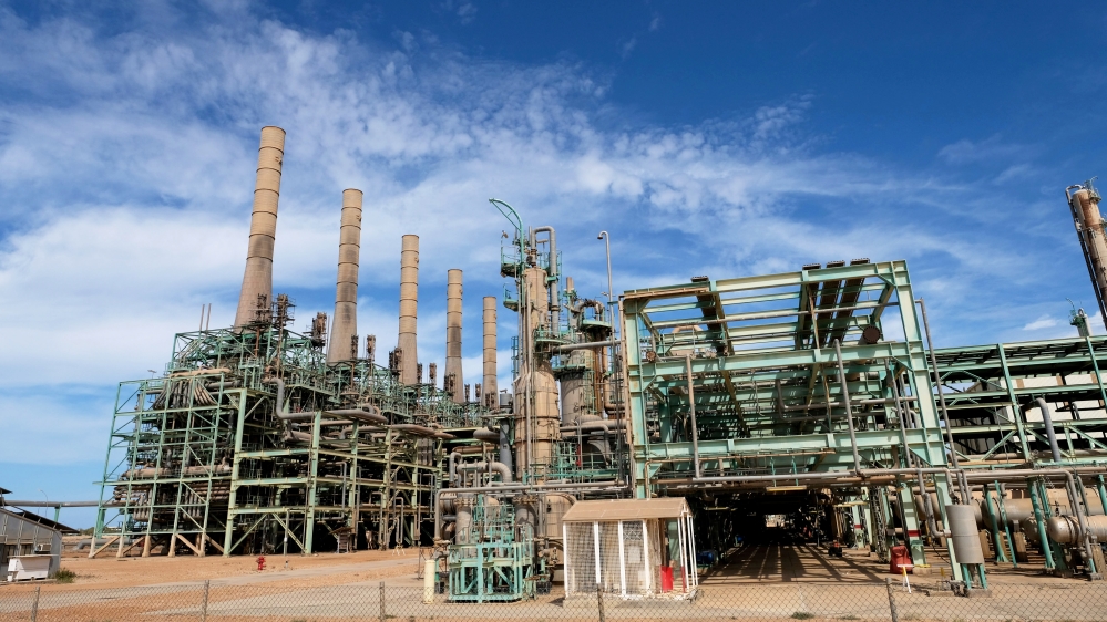 A view shows Ras Lanuf Oil and Gas Processing Company in Ras Lanuf