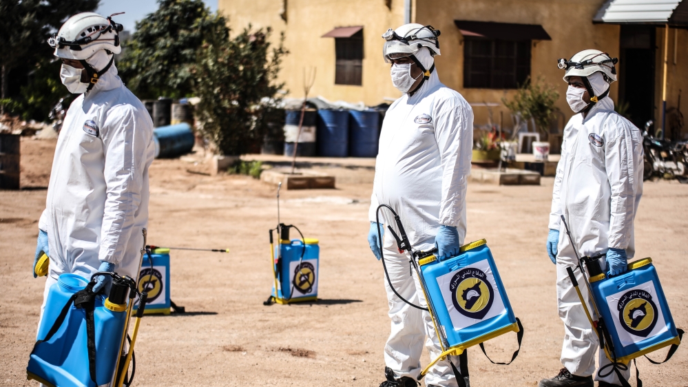 Support for struggle against coronavirus in Idlib from ''White Helmets''