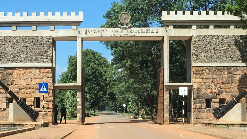 An army camp in Keppapilavu in northern Sri Lanka
