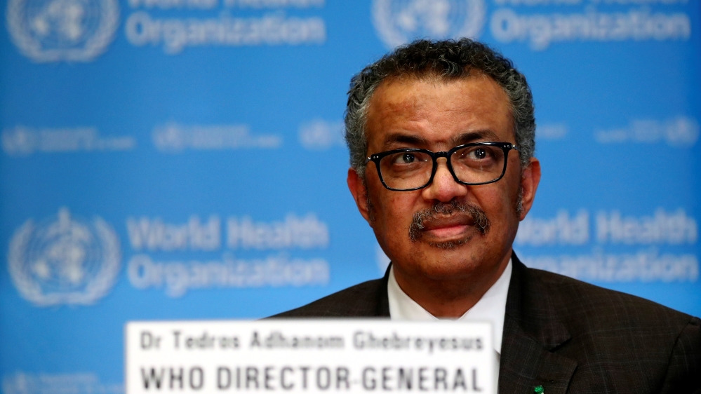 World Health Organization holds daily news briefing on coronavirus, in Geneva
